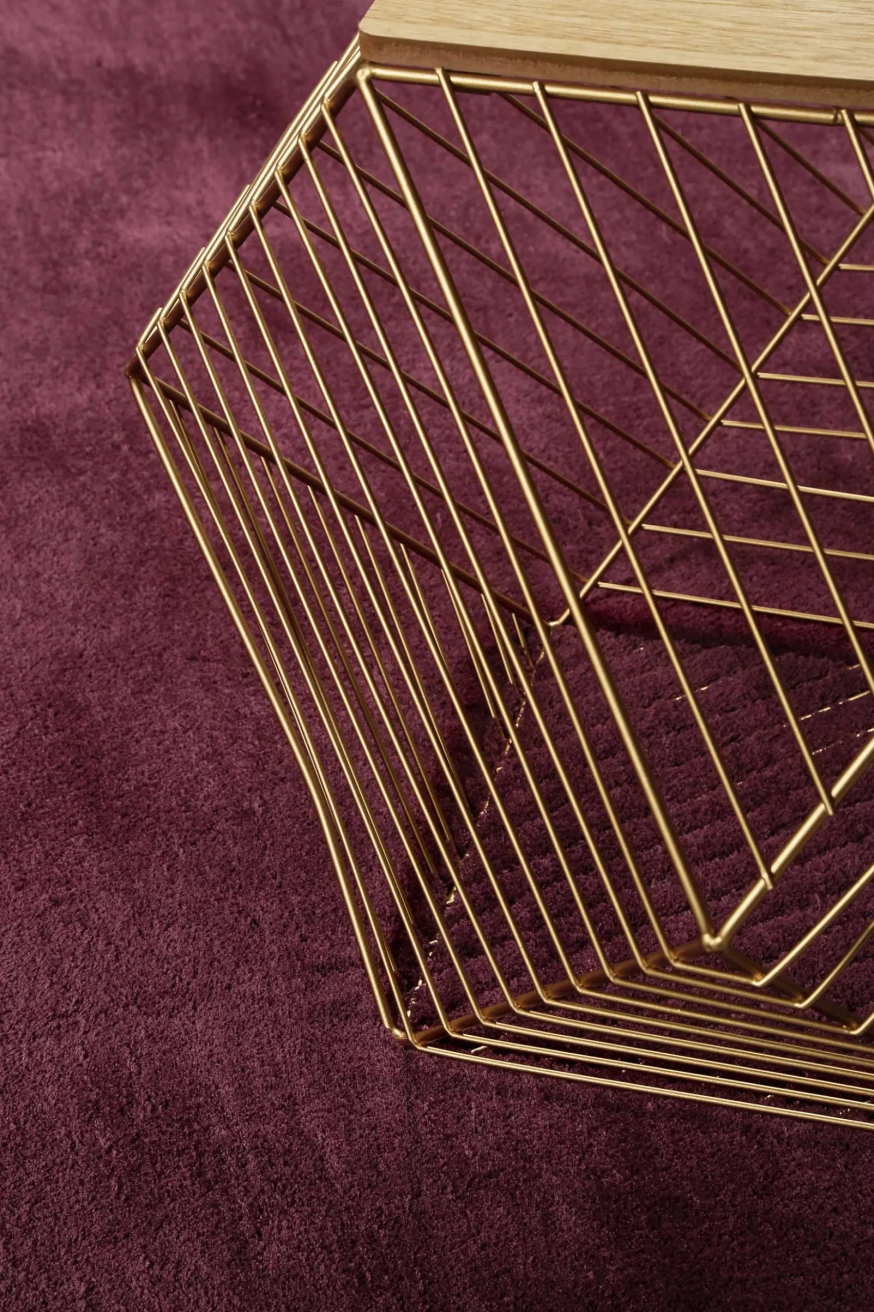 Esprit Teppich Bordeaux Hochflor "Loft"