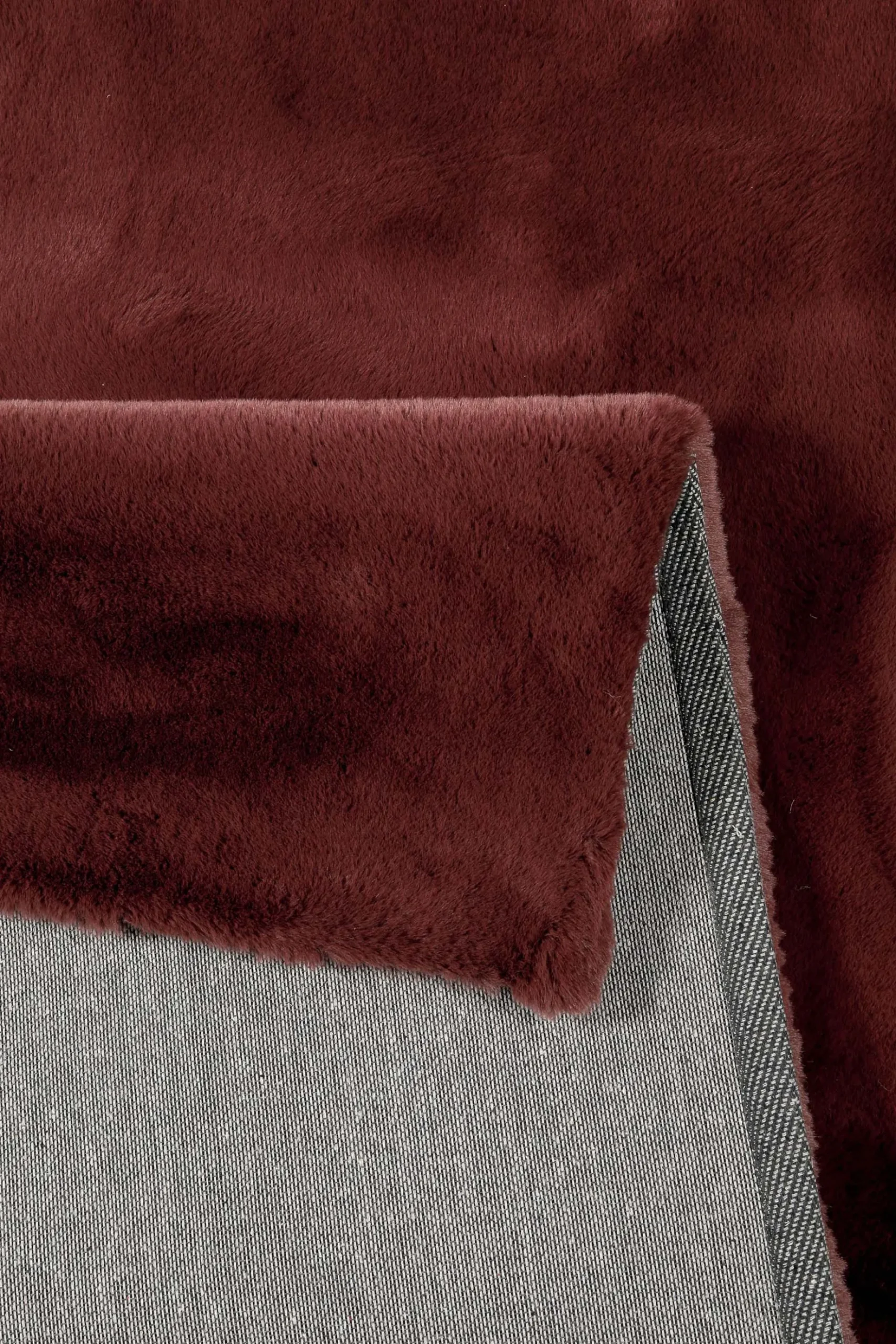 Esprit Teppich Bordeaux Rot und sehr flauschig Hochflor "Alice"