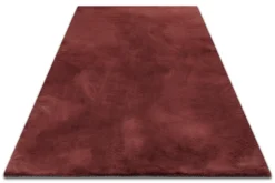 Esprit Teppich Bordeaux Rot und sehr flauschig Hochflor