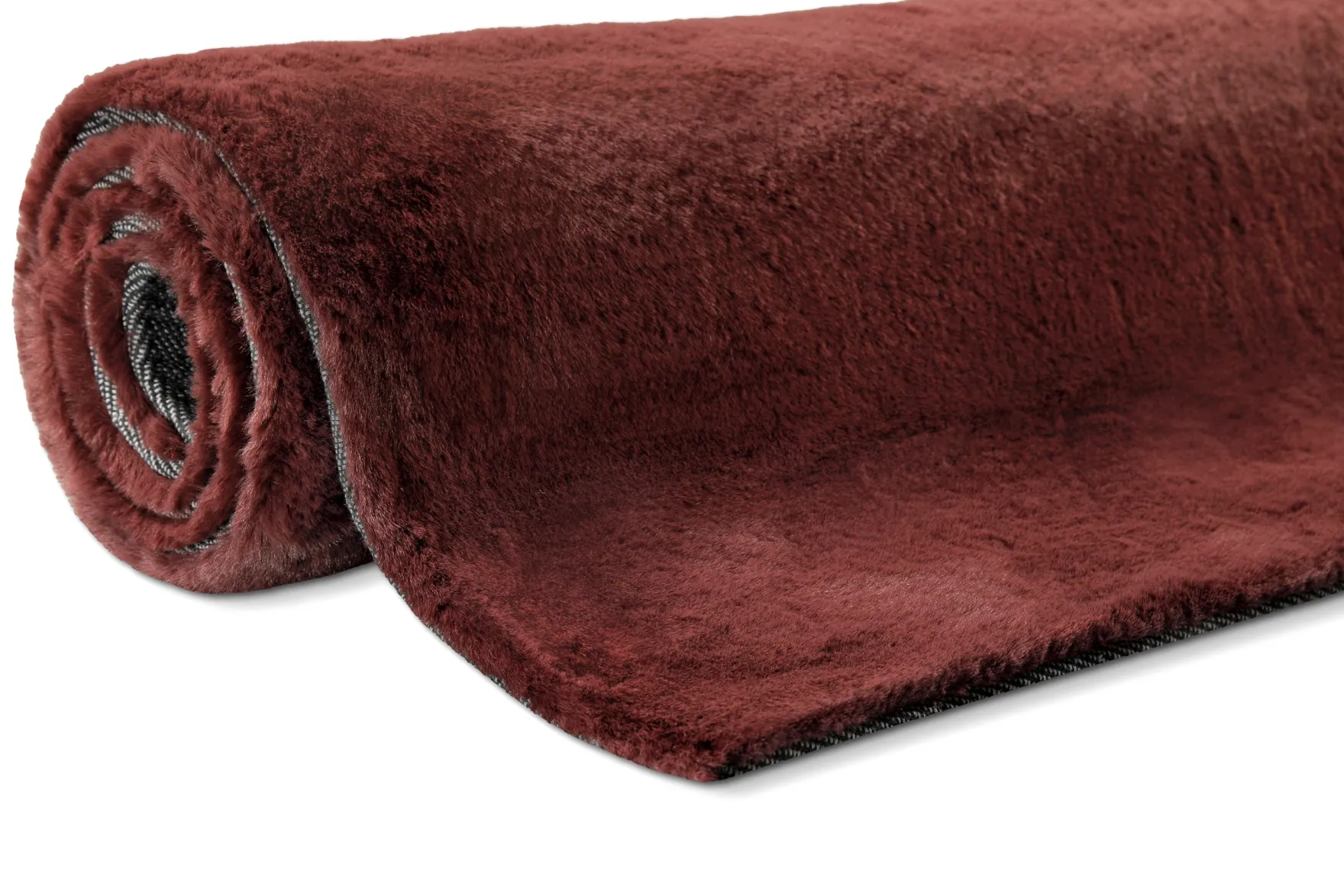 Esprit Teppich Bordeaux Rot und sehr flauschig Hochflor "Alice"