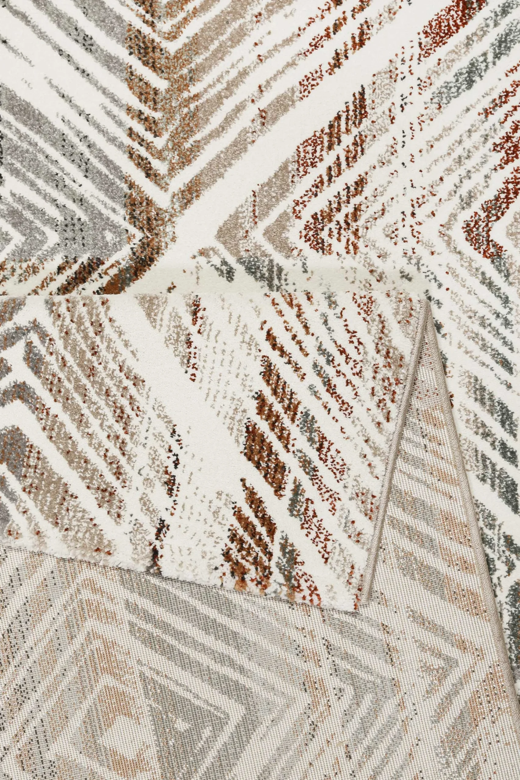 Esprit Teppich Creme Beige Bunt Kurzflor "Cuba"