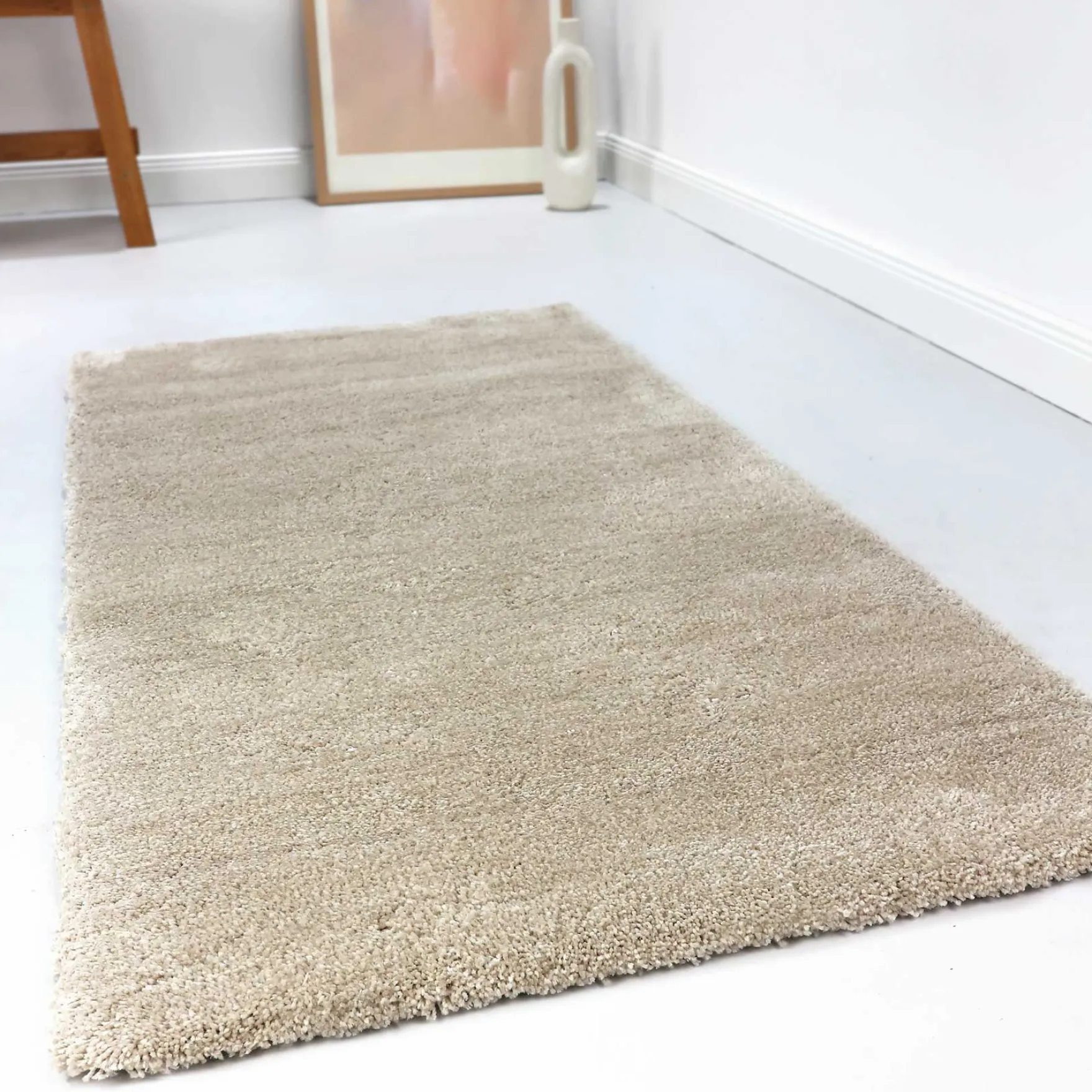 Esprit Teppich Creme Beige meliert Hochflor "Relaxx"
