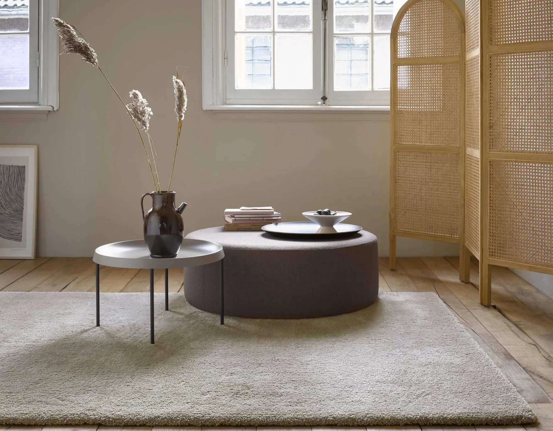 Esprit Teppich Creme Beige meliert Hochflor "Relaxx"