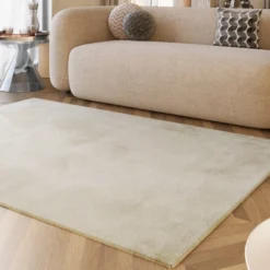 Esprit Teppich Creme Beige und sehr flauschig Hochflor