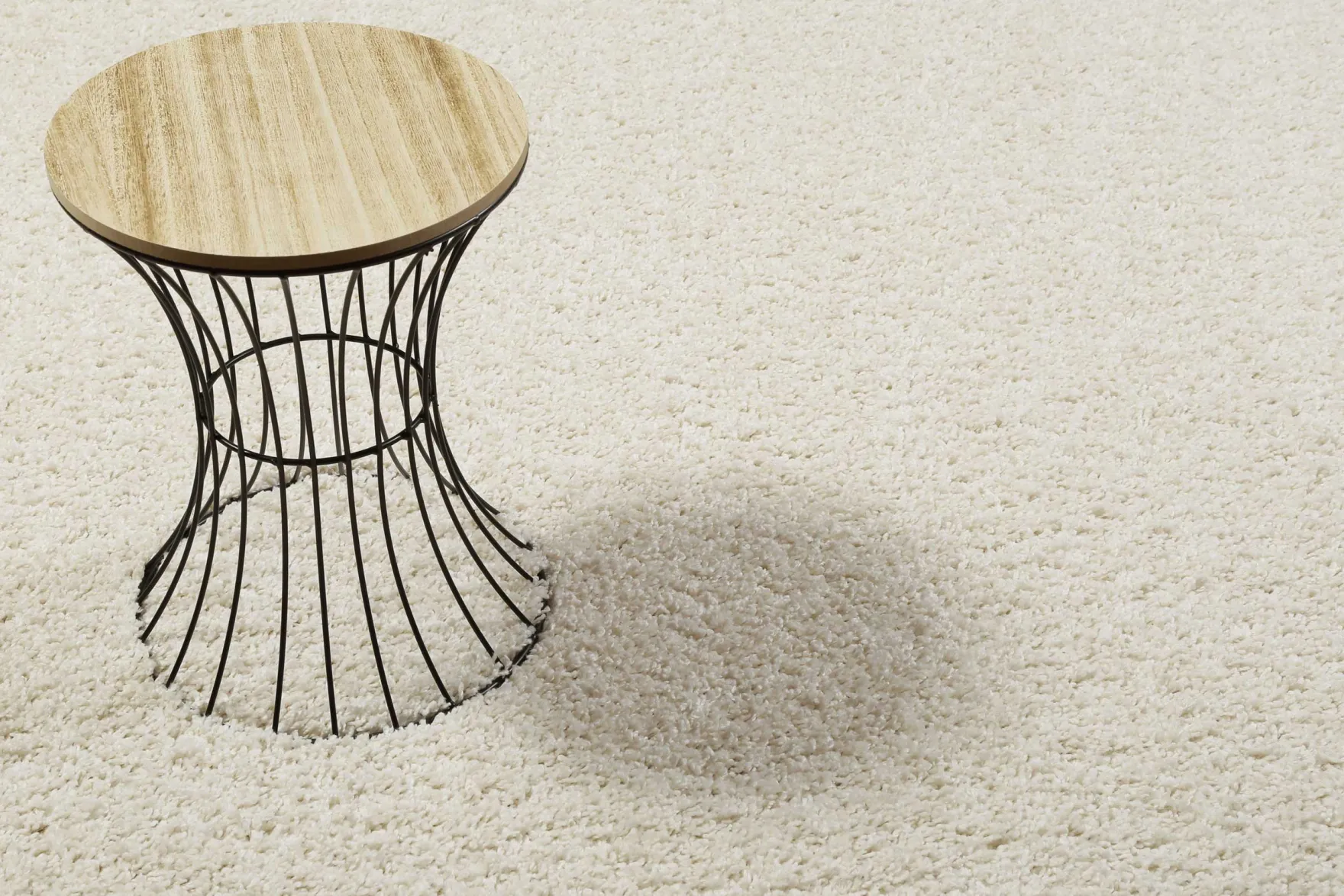 Esprit Teppich Creme Weiß Hochflor "#Whisper Shag"