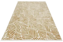 Esprit Teppich Creme Weiß Kupfer Gold meliert Kurzflor 