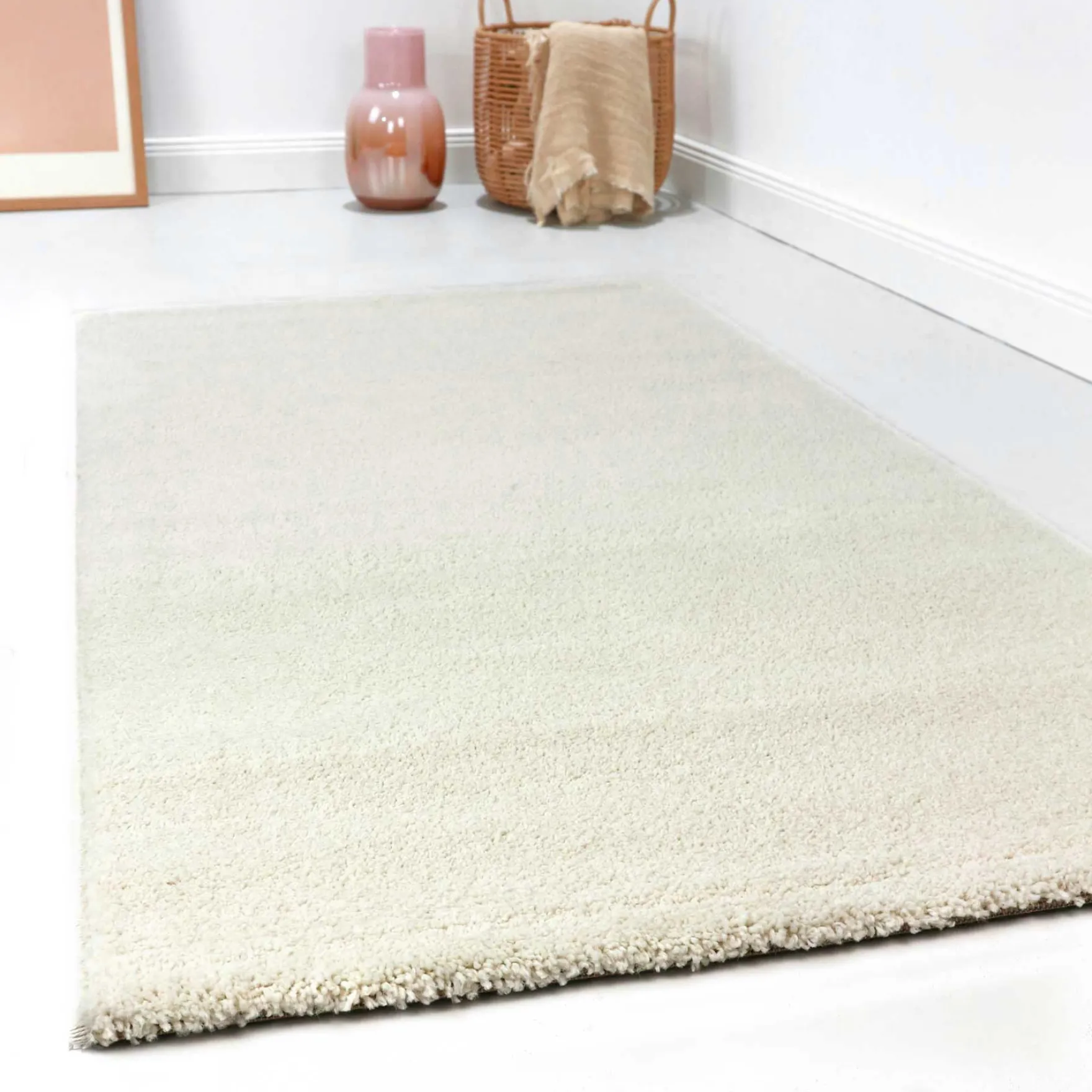 Esprit Teppich Creme Weiß Kurzflor "California"