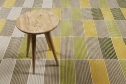 Esprit Teppich Gelb Grün Beige Kurzflor "Fida"