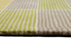 Esprit Teppich Gelb Grün Beige Kurzflor "Fida"