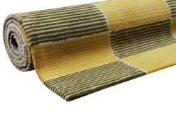 Esprit Teppich Gelb Grün Beige Kurzflor