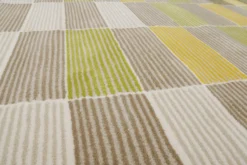 Esprit Teppich Gelb Grün Beige Kurzflor