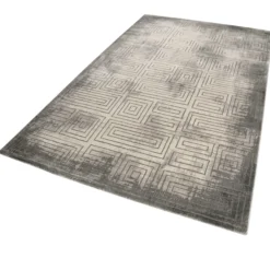 Esprit Teppich Grau Beige Kurzflor 