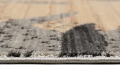 Esprit Teppich grau beige rot Kurzflor "Florence"