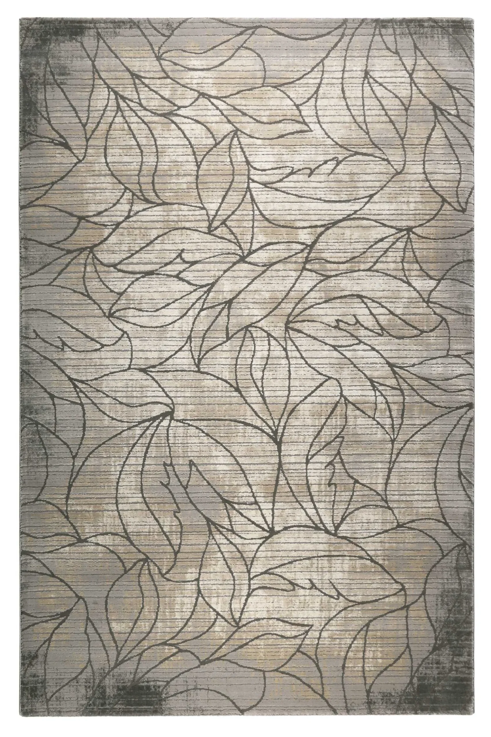 Esprit Teppich Grau Beige Vintage Kurzflor "Tera"