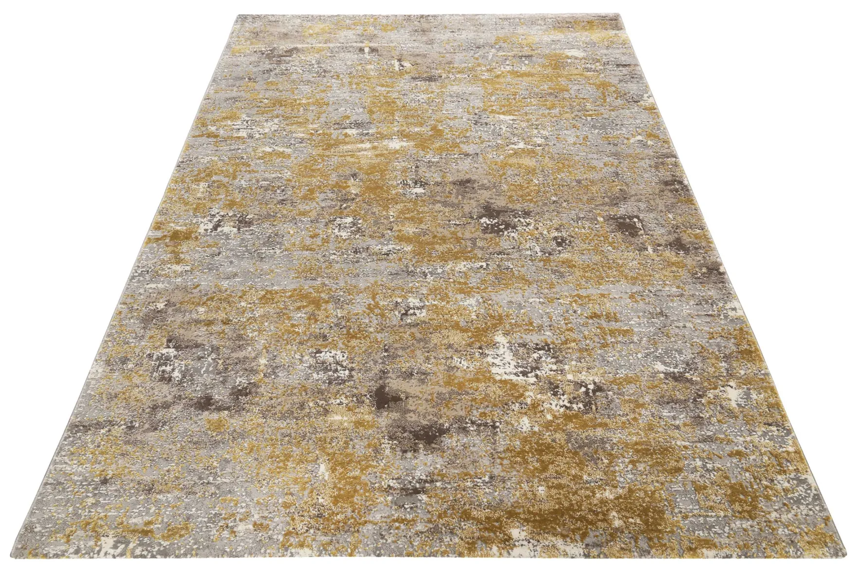 Esprit Teppich Grau Gold Kurzflor "Vintage Feels"