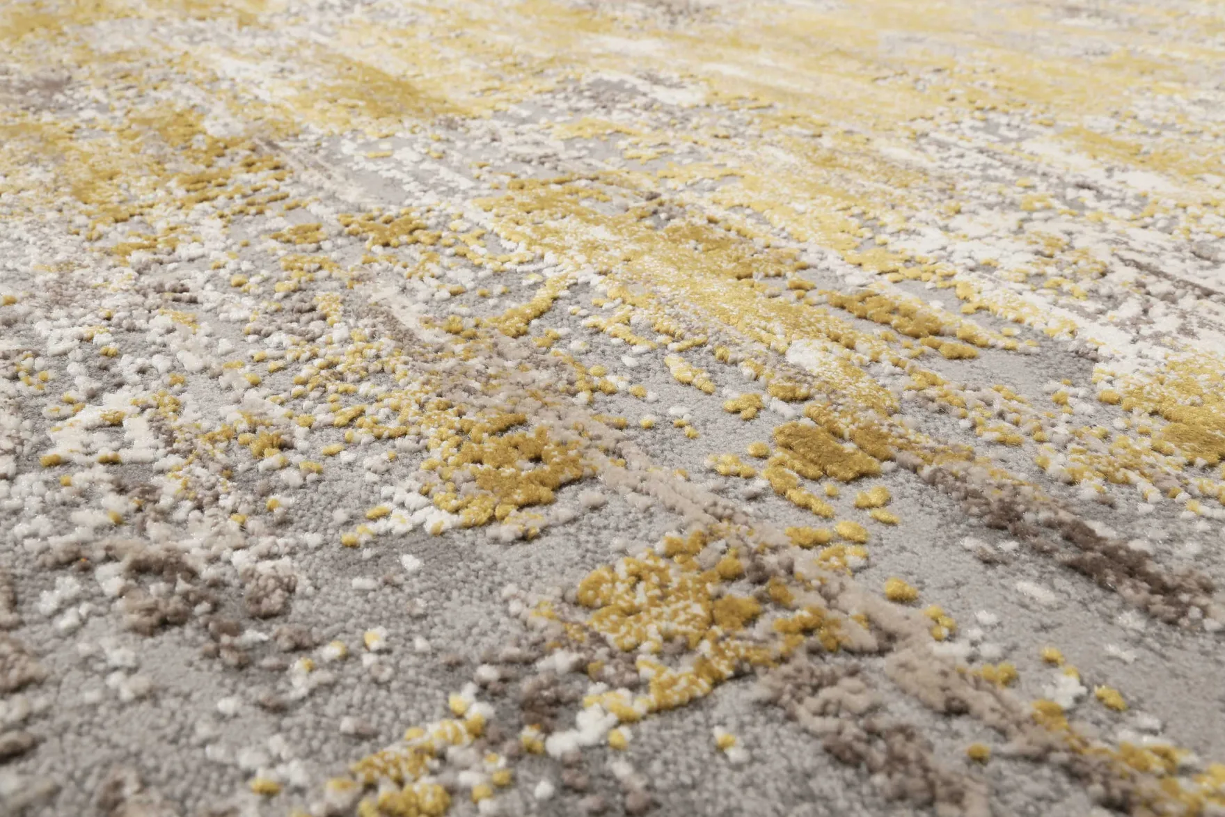 Esprit Teppich Grau Gold Kurzflor "Vintage Feels"