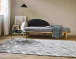 Esprit Teppich Grau Grün Rosa Kurzflor