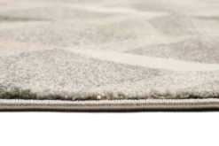 Esprit Teppich Grau Grün Rosa Kurzflor