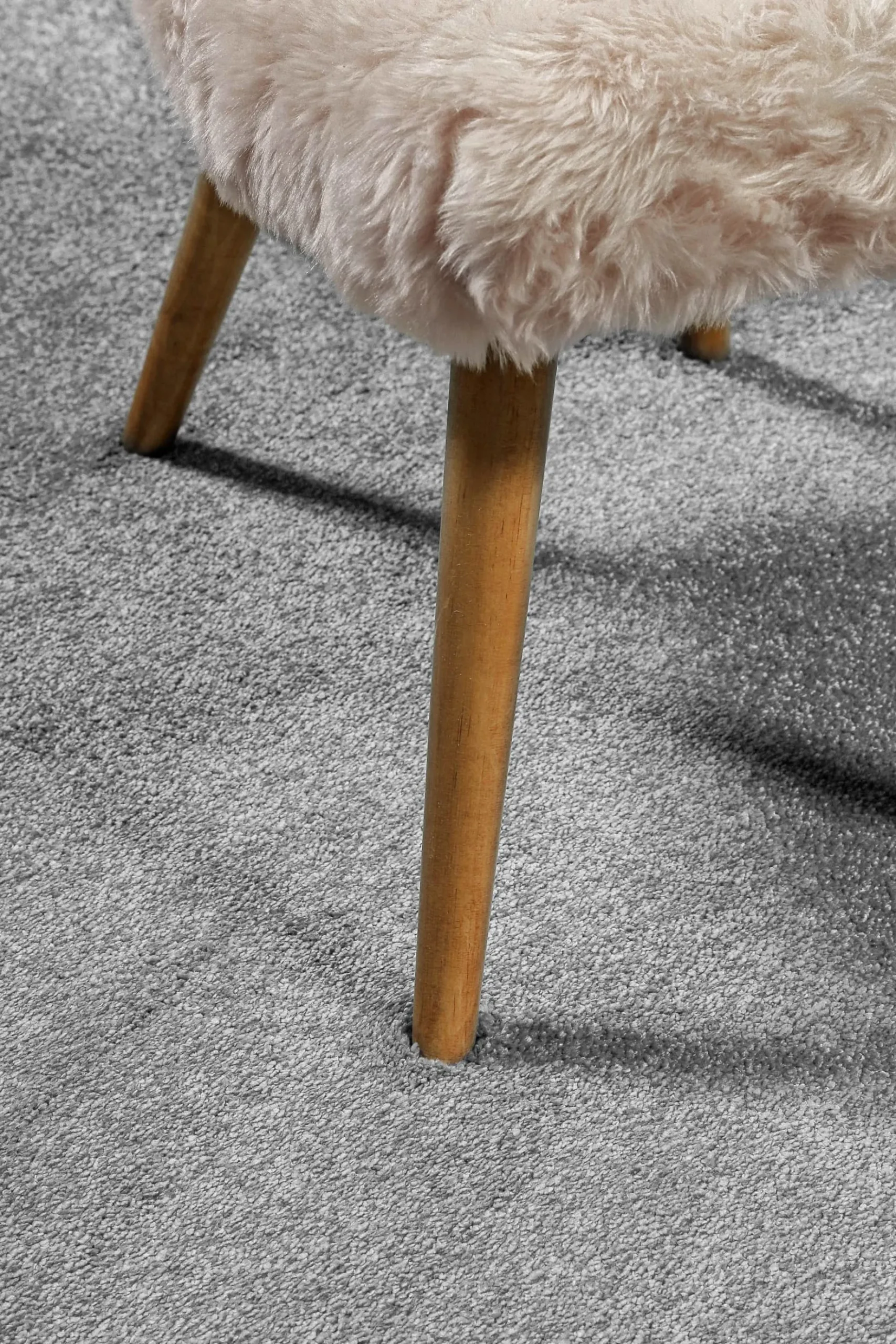 Esprit Teppich Grau Kurzflor soft und weich "Campus"