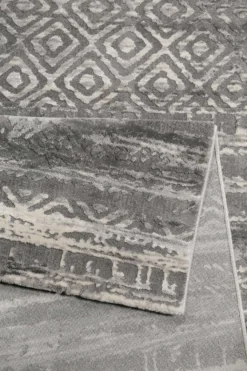 Esprit Teppich Grau Kurzflor
