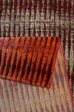 Esprit Teppich Grau Pink Orange Grün Kurzflor "OceanView"
