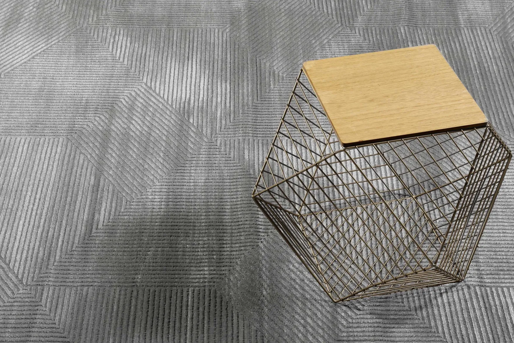 Esprit Teppich Grau Taupe Kurzflor "Velvet Groove"