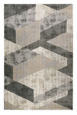 Esprit Teppich Grau Taupe Kurzflor 