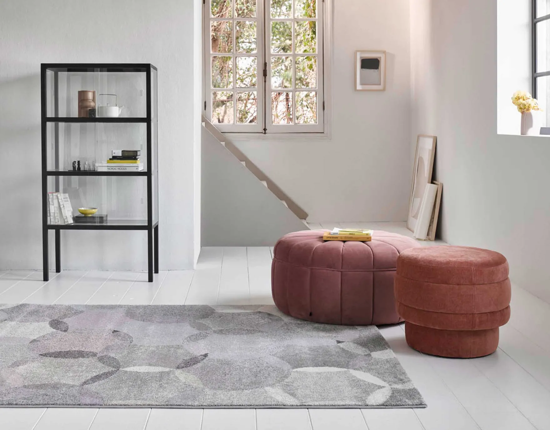 Esprit Teppich Grau Taupe Rosa "Modernina"