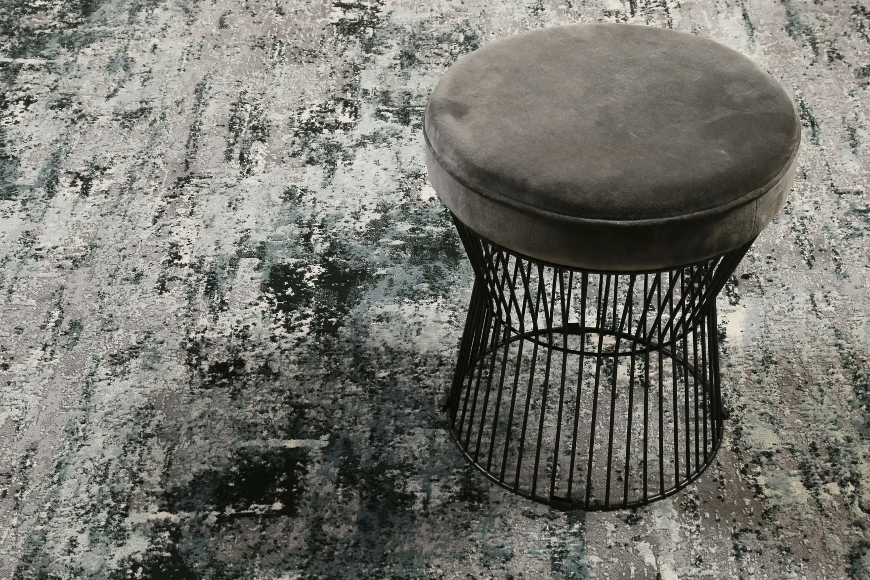 Esprit Teppich Grau Türkis Kurzflor "Vintage Feels"