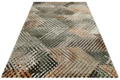 Esprit Teppich Grün Grau Braun Kurzflor "Vario"