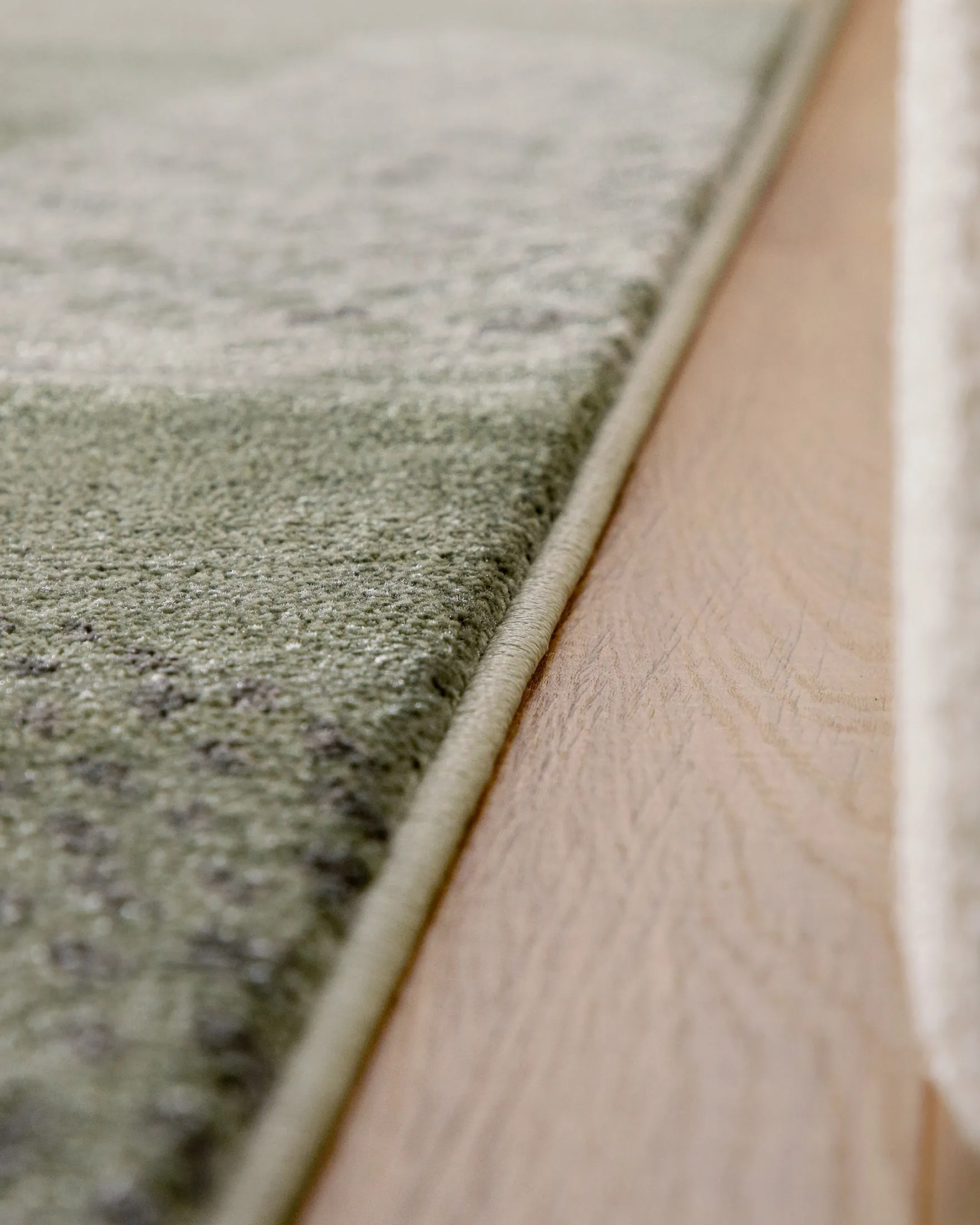 Esprit Teppich Grün Grau Kurzflor "Hazel"