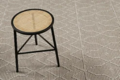 Esprit Teppich handgewebt Weiß Beige aus Wolle