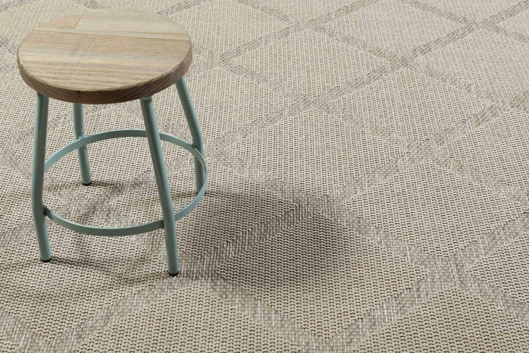 Esprit Teppich In & Outdoor Beige Grau "Rhomb"