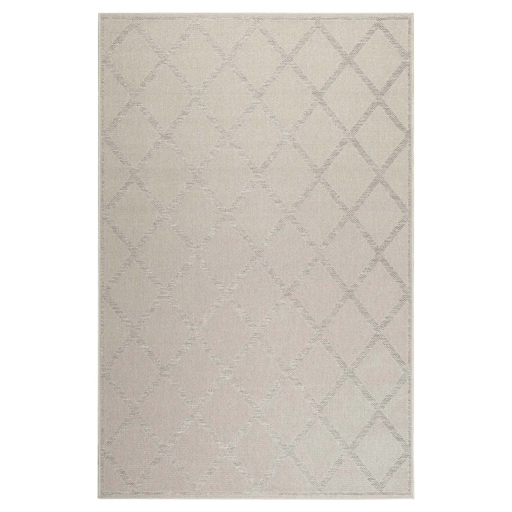 Esprit Teppich In & Outdoor Beige Grau "Rhomb"