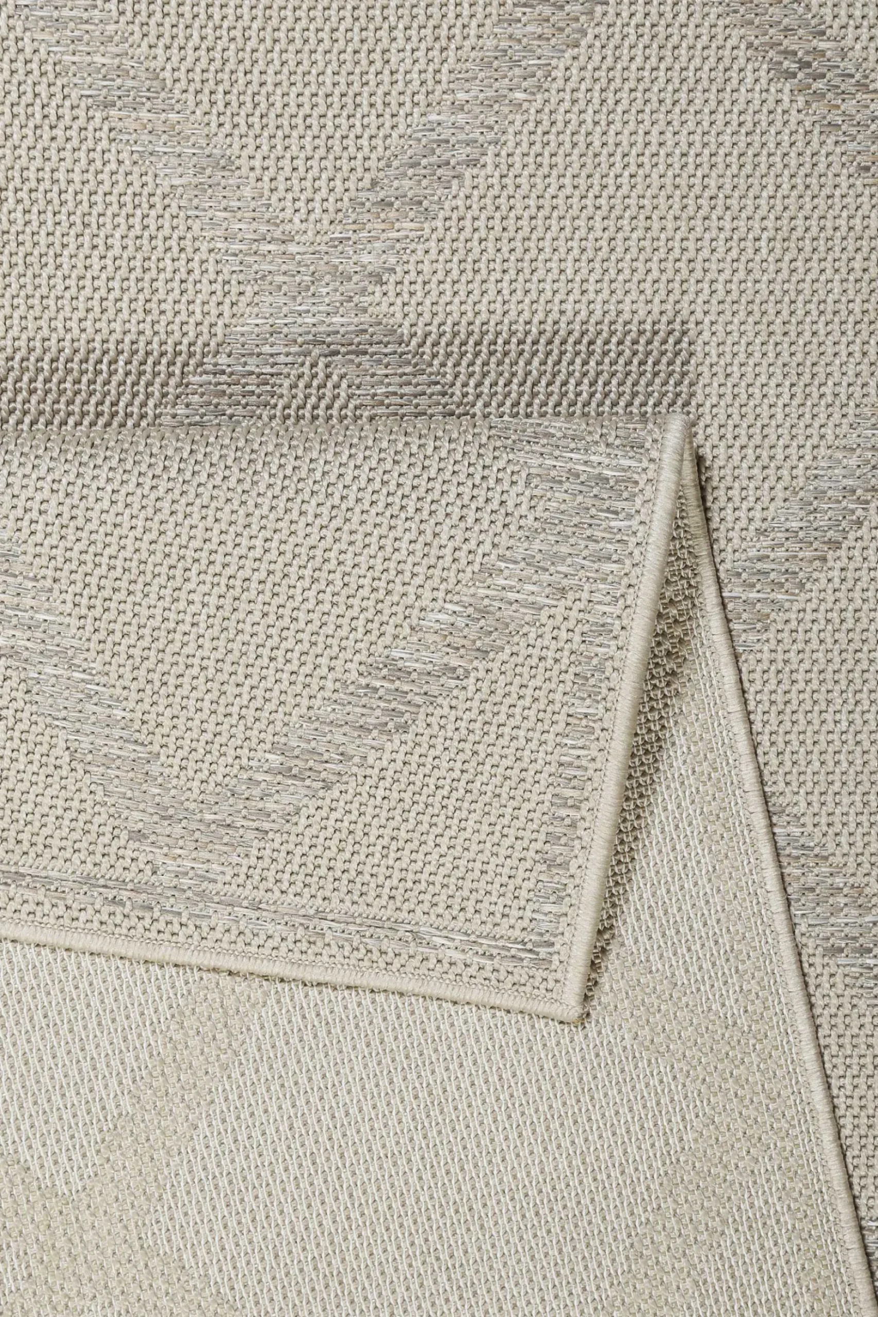 Esprit Teppich In & Outdoor Beige Grau "Rhomb"