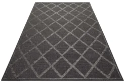 Esprit Teppich In & Outdoor Blau Grau "Rhomb"