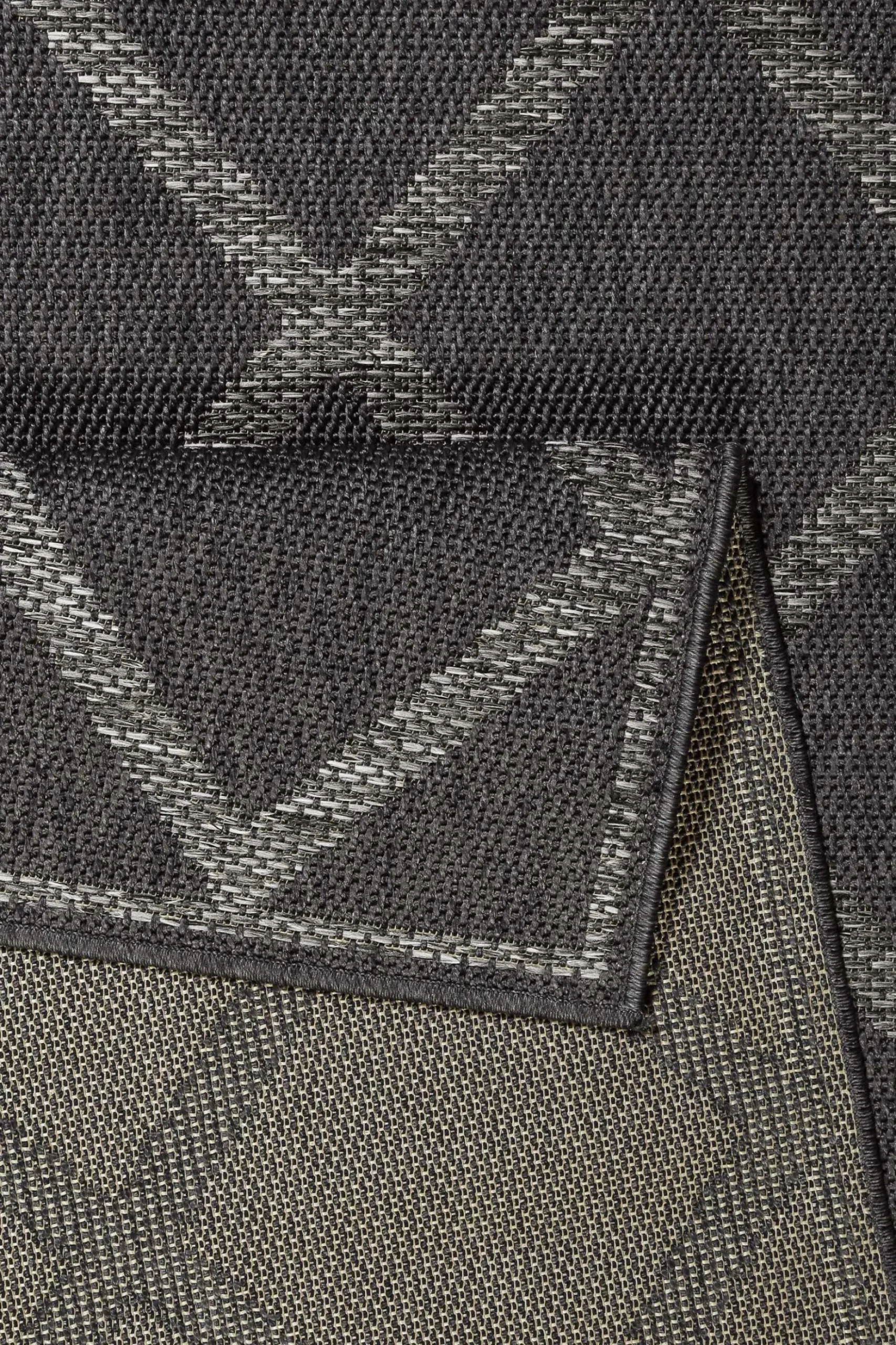 Esprit Teppich In & Outdoor Blau Grau "Rhomb"
