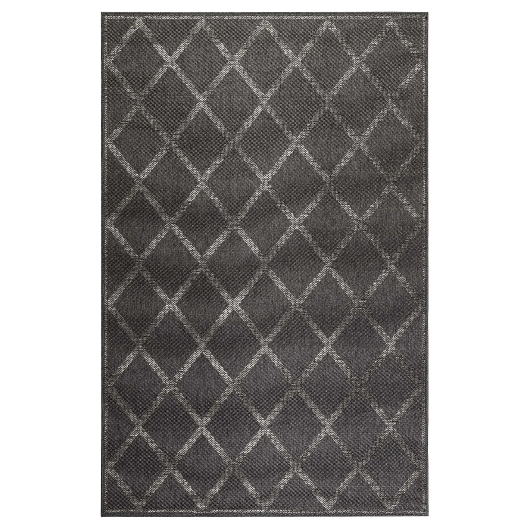 Esprit Teppich In & Outdoor Blau Grau "Rhomb"