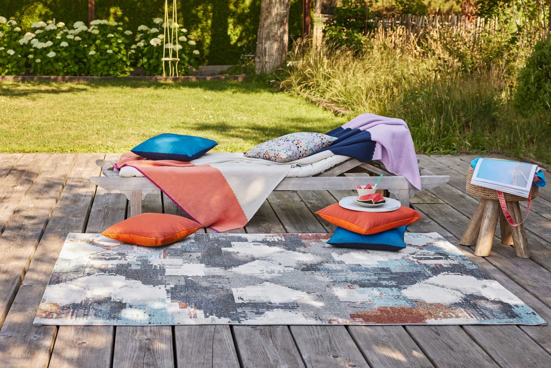 Esprit Teppich In- und Outdoor Bunt "Stash"