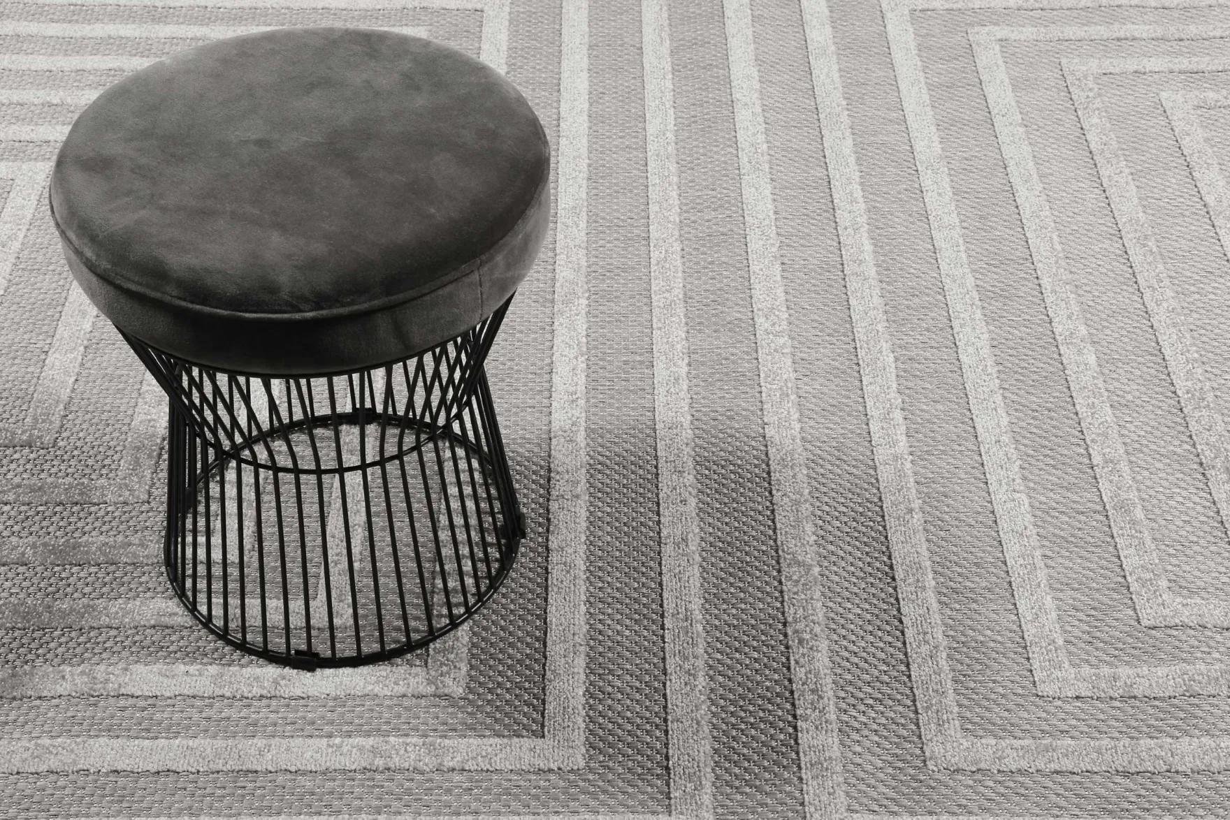 Esprit Teppich In- und Outdoor Grau Silber "Carolina"