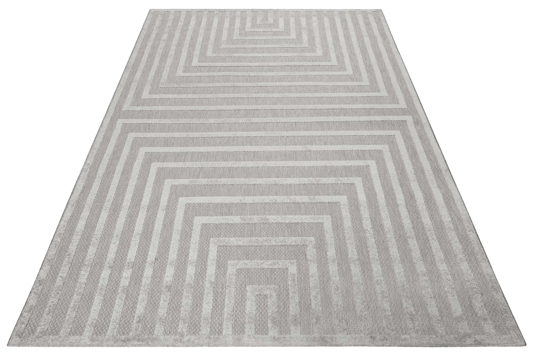 Esprit Teppich In- und Outdoor Grau Silber "Carolina"