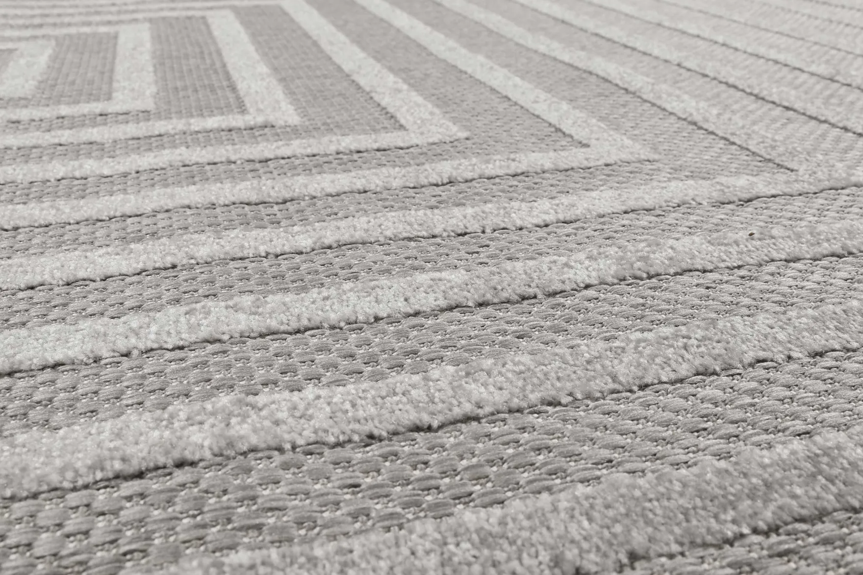 Esprit Teppich In- und Outdoor Grau Silber "Carolina"