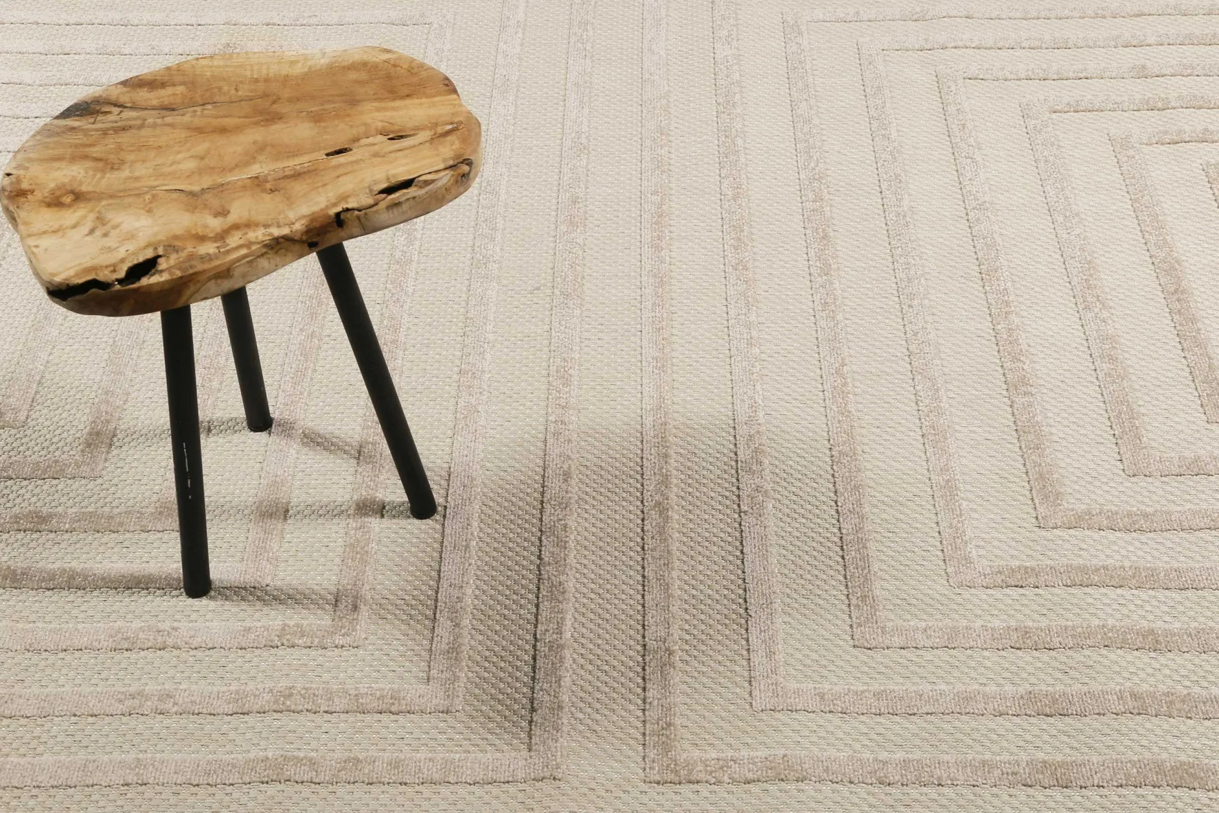 Esprit Teppich In- und Outdoor Beige Sand "Carolina"