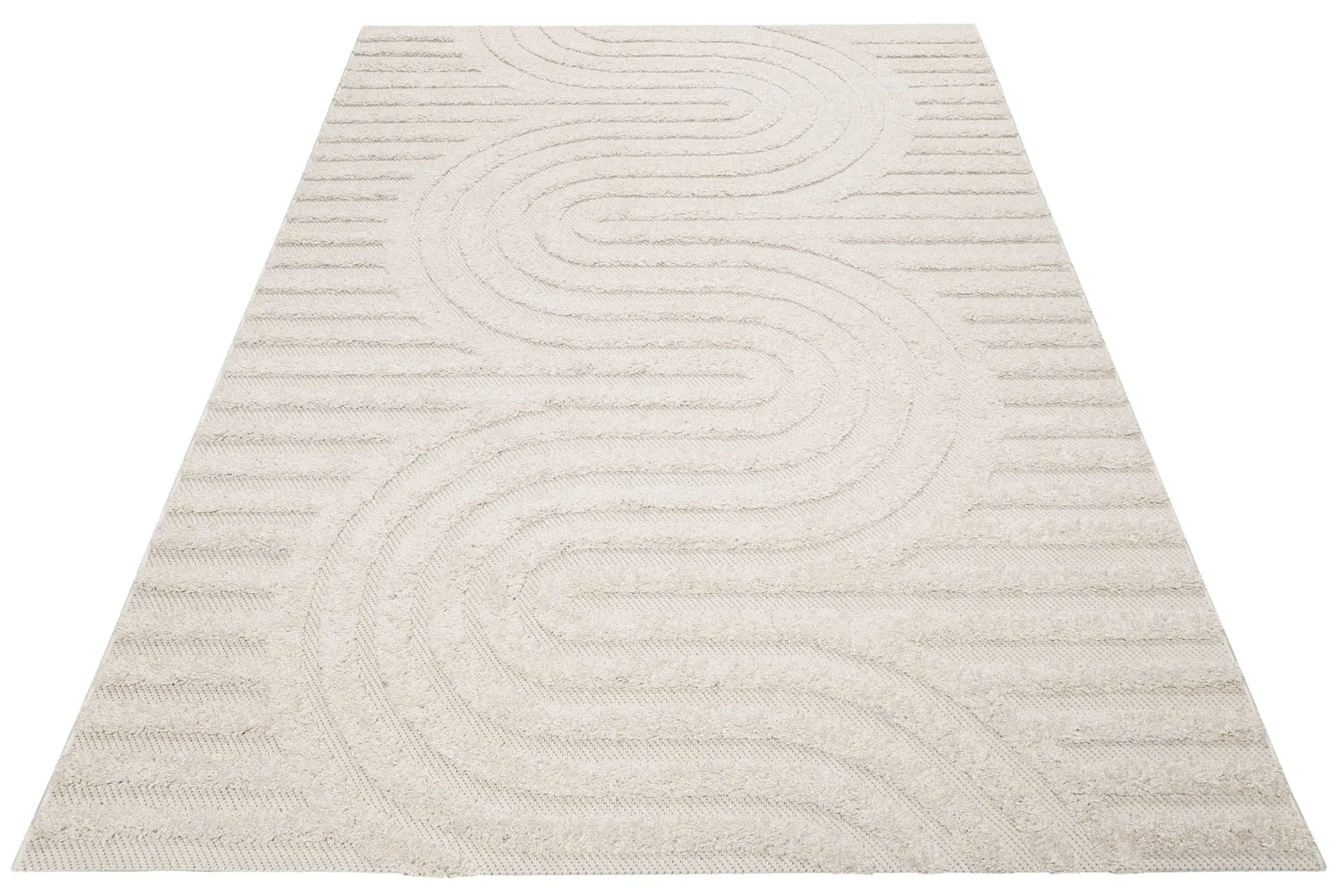 Esprit Teppich In- und Outdoor Creme Beige "Miles"