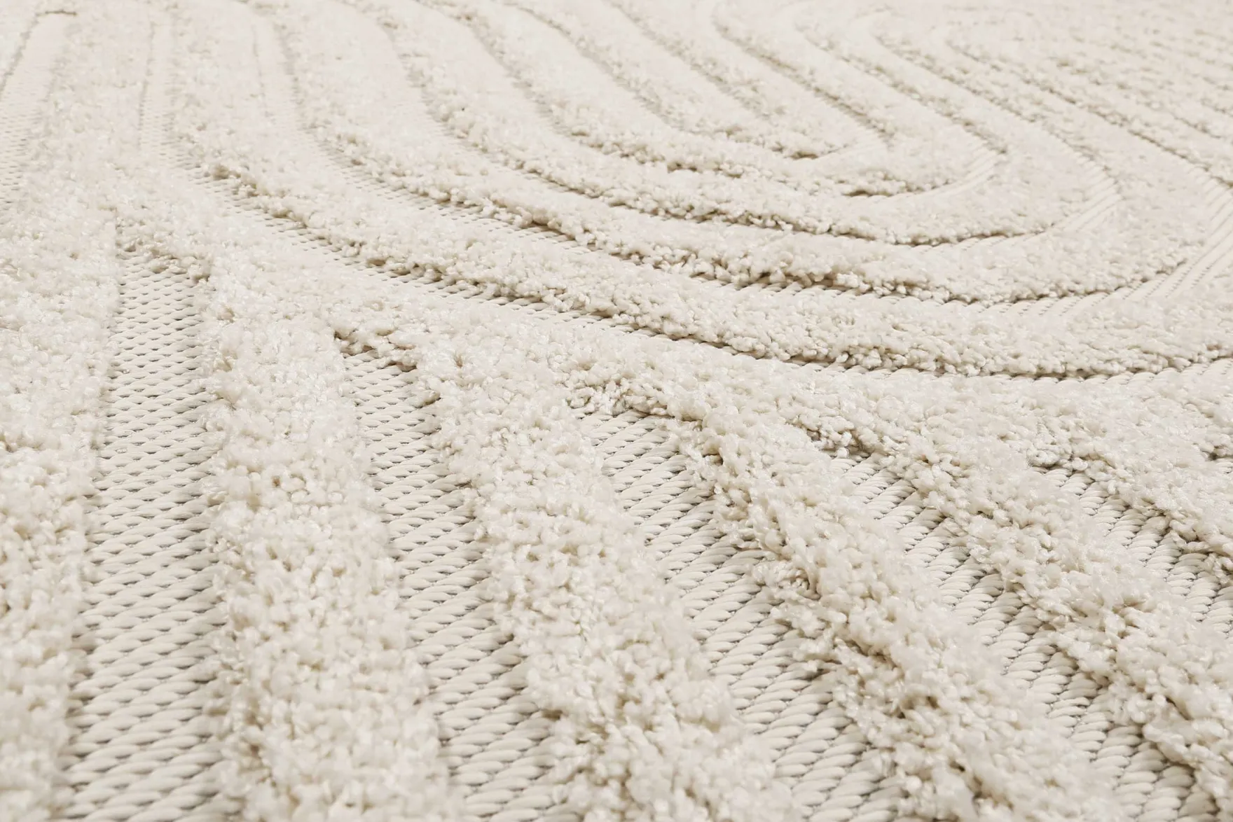 Esprit Teppich In- und Outdoor Creme Beige "Miles"