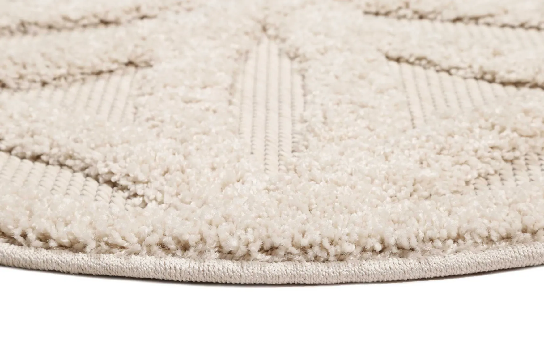 Esprit Teppich In- und Outdoor Rund Creme Beige "Shake"