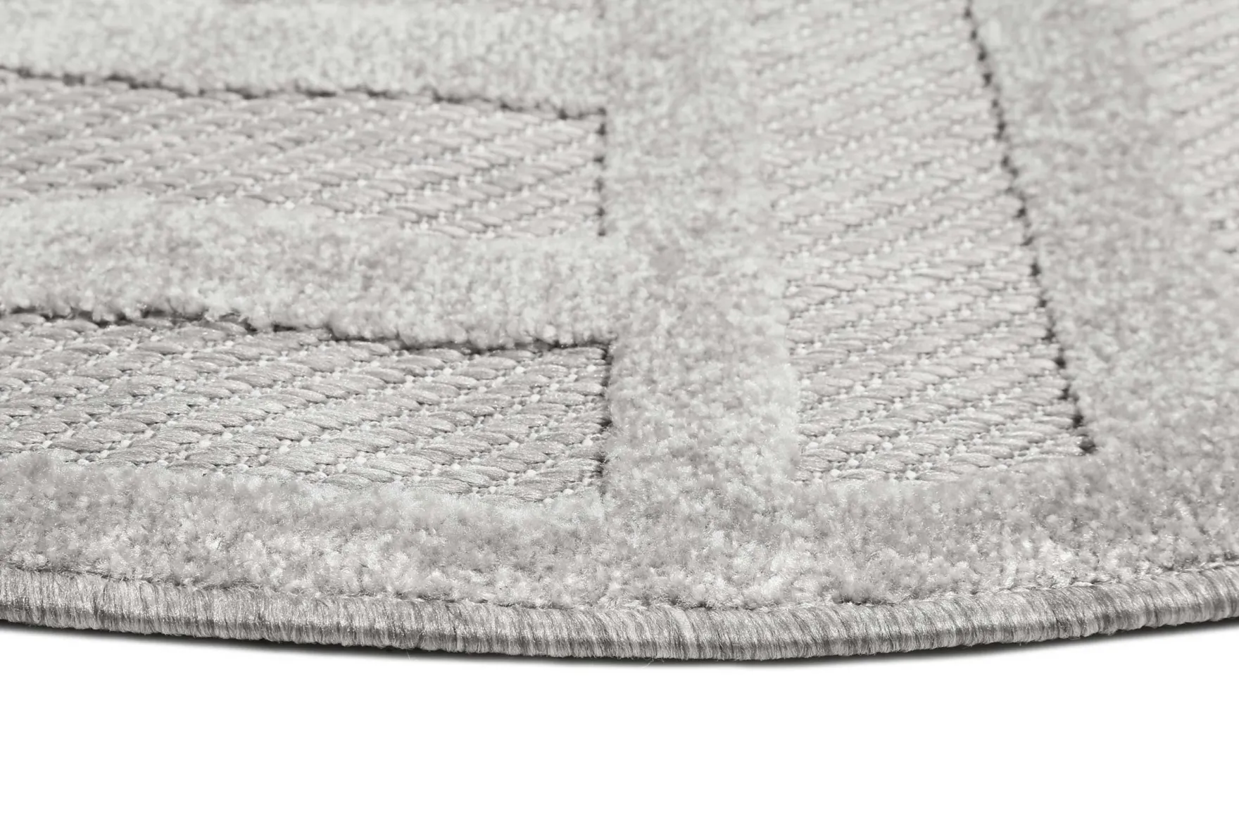 Esprit Teppich In- und Outdoor Rund Grau Silber "Spirit"