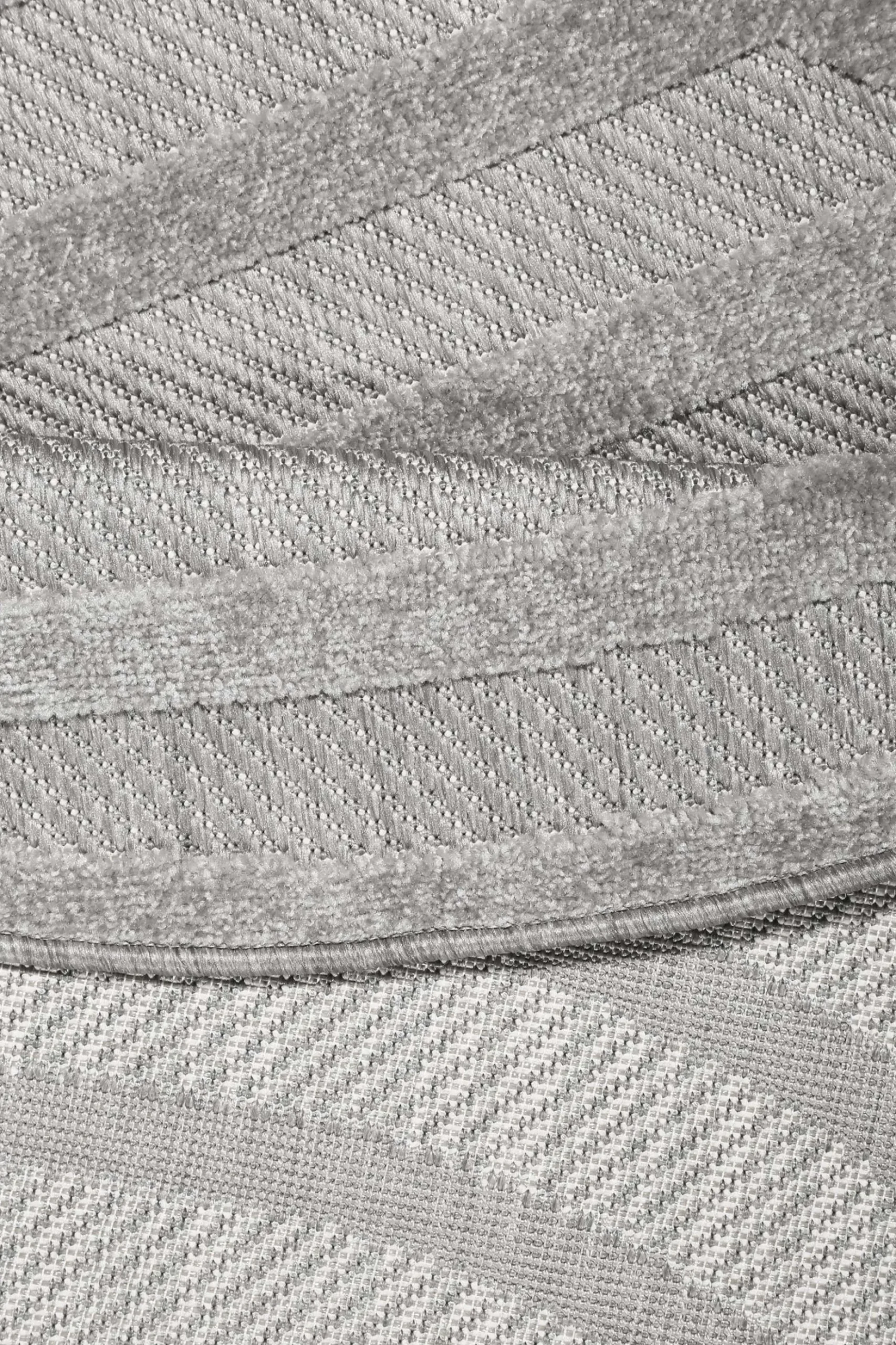 Esprit Teppich In- und Outdoor Rund Grau Silber "Spirit"