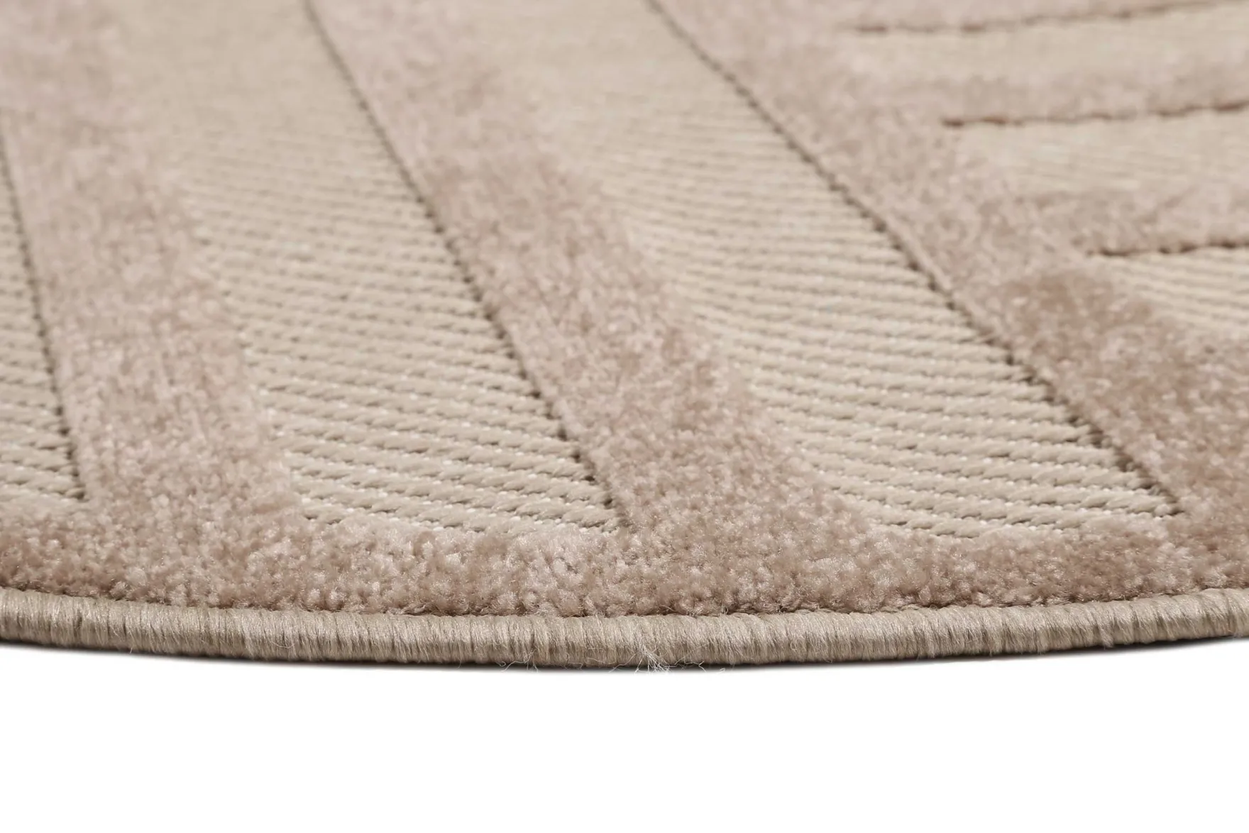 Esprit Teppich In- und Outdoor Rund Beige Sand "Spirit"