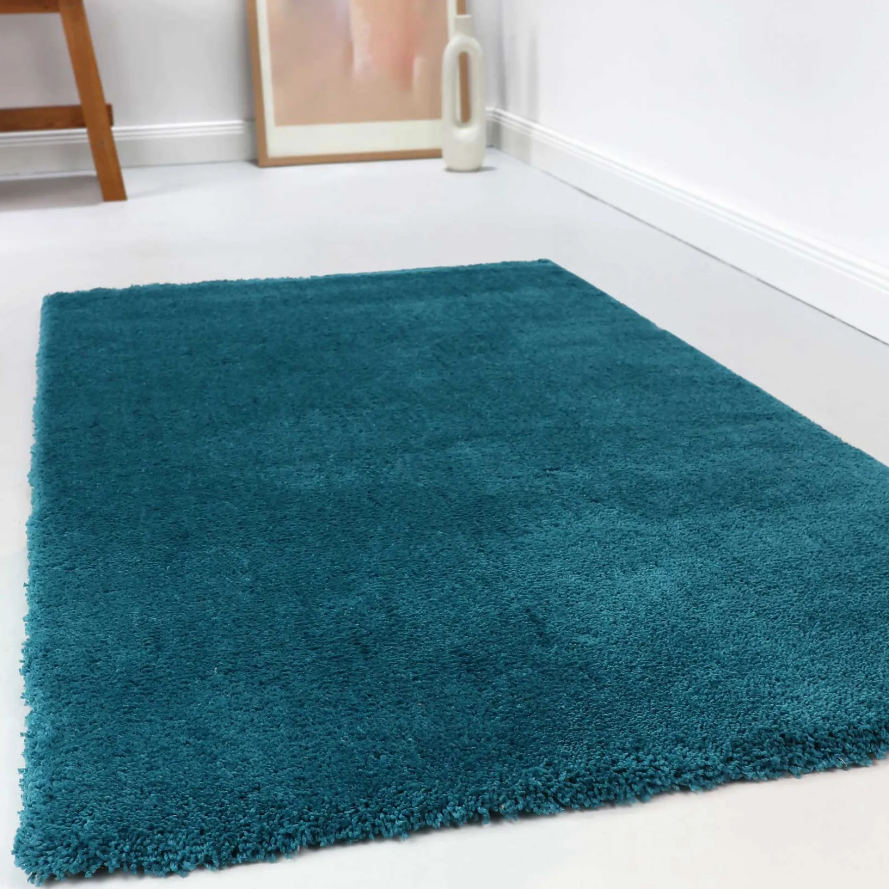 Esprit Teppich Petrol Hochflor "Relaxx"